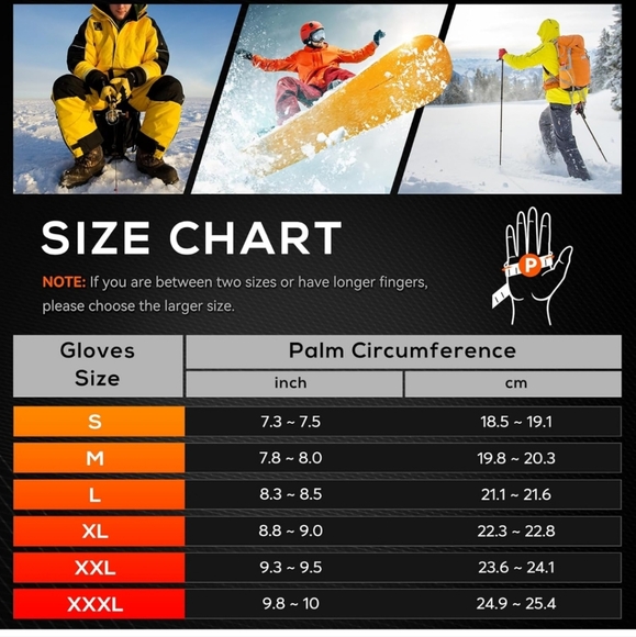 Heated Gloves for Men Women Size Large - Picture 2 of 6